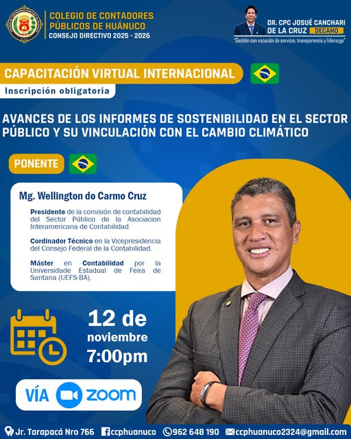 Flyer: AVANCES DE LOS INFORMES DE SOSTENIBILIDAD EN EL SECTOR PÚBLICO Y SU VINCULACIÓN CON EL CAMBIO CLIMÁTICO