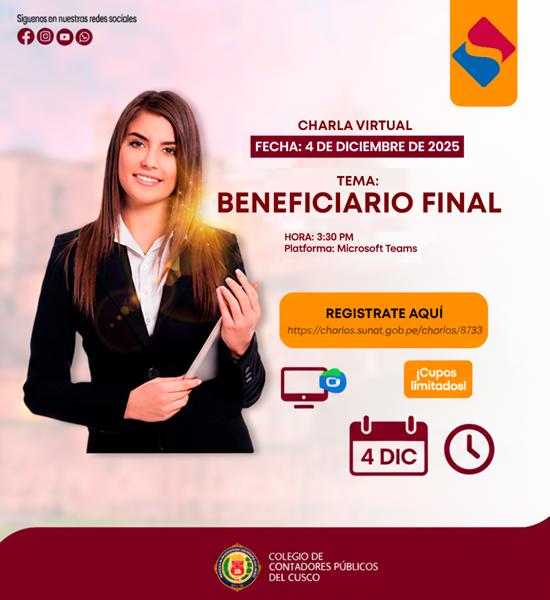 Flyer del curso: Beneficiario Final