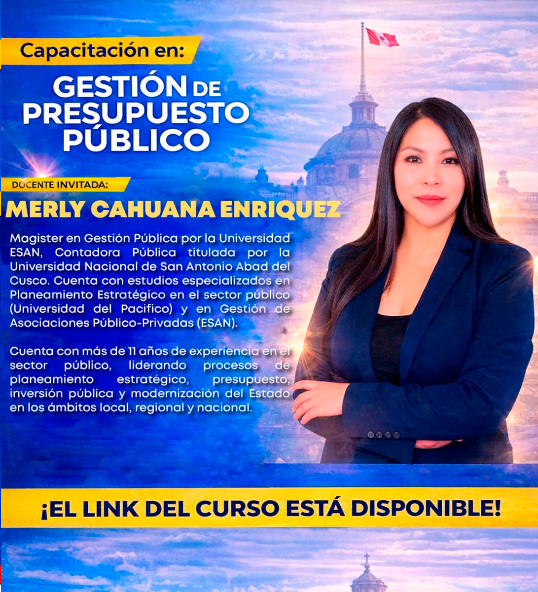 Flyer: CURSO COMPLETO DE Capacitación en Gestión de Presupuesto Público