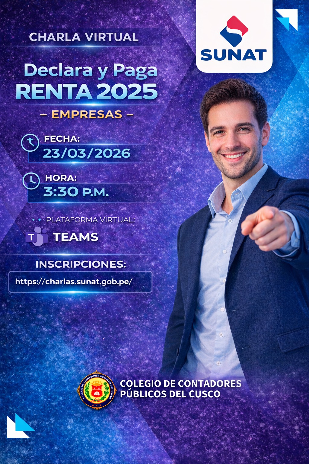 Flyer: “Declara y Paga Renta 2025 – Empresas”
