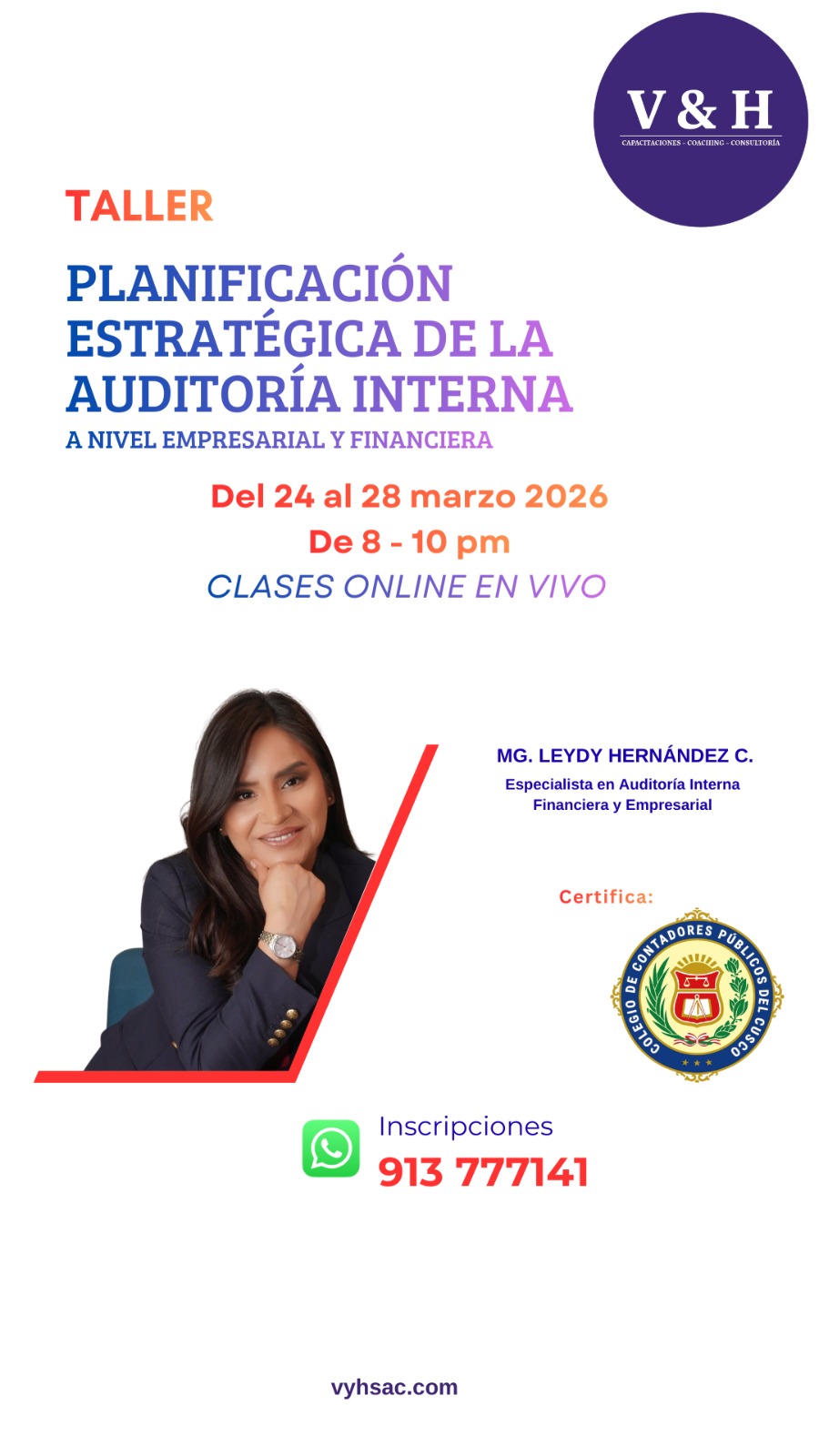 Flyer: PLANIFICACIÓN ESTRATÉGICA DE LA AUDITORÍA INTERNA