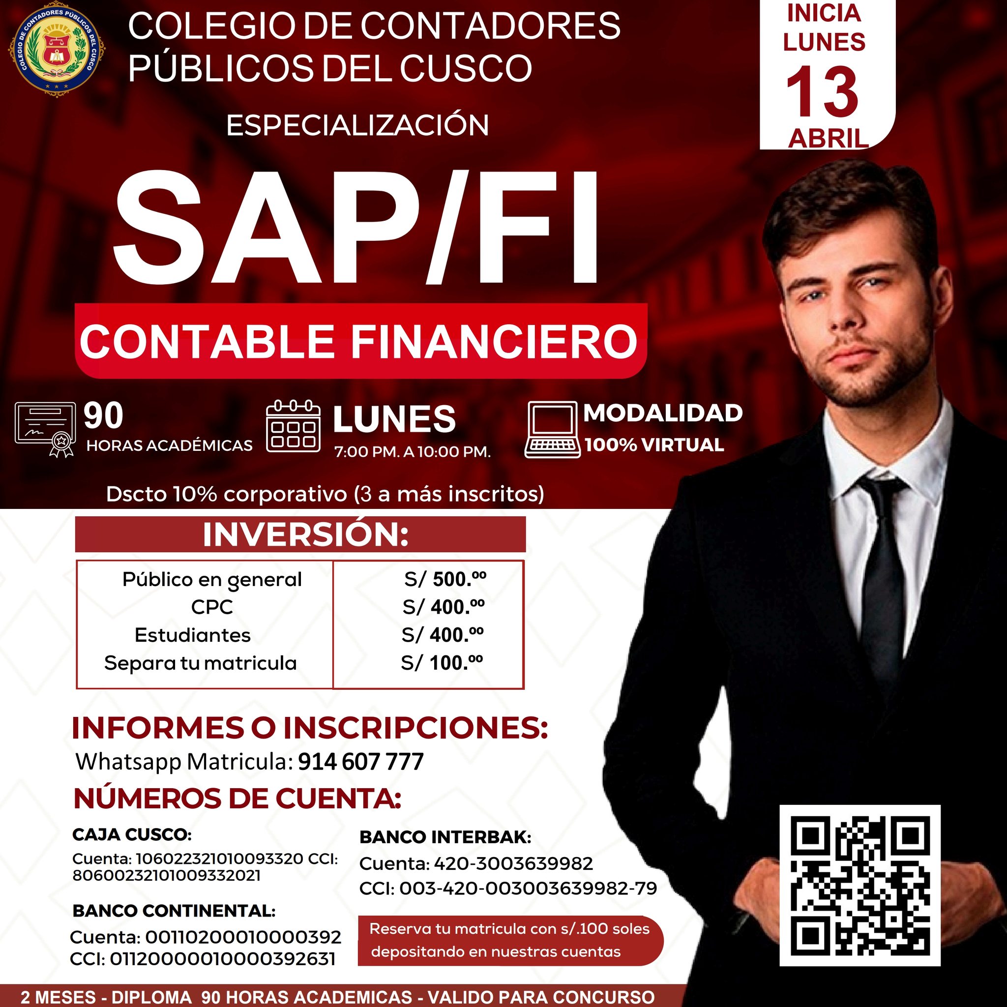 Flyer: 𝐏𝐑𝐎𝐆𝐑𝐀𝐌𝐀𝐂𝐈𝐎𝐍 𝐄𝐒𝐏𝐄𝐂𝐈𝐀𝐋𝐈𝐙𝐀𝐂𝐈𝐎𝐍 𝐒𝐀𝐏/𝐅𝐈 𝟗𝟎 𝐇𝐎𝐑𝐀𝐒 𝐀𝐂𝐀𝐃𝐄𝐌𝐈𝐂𝐀𝐒