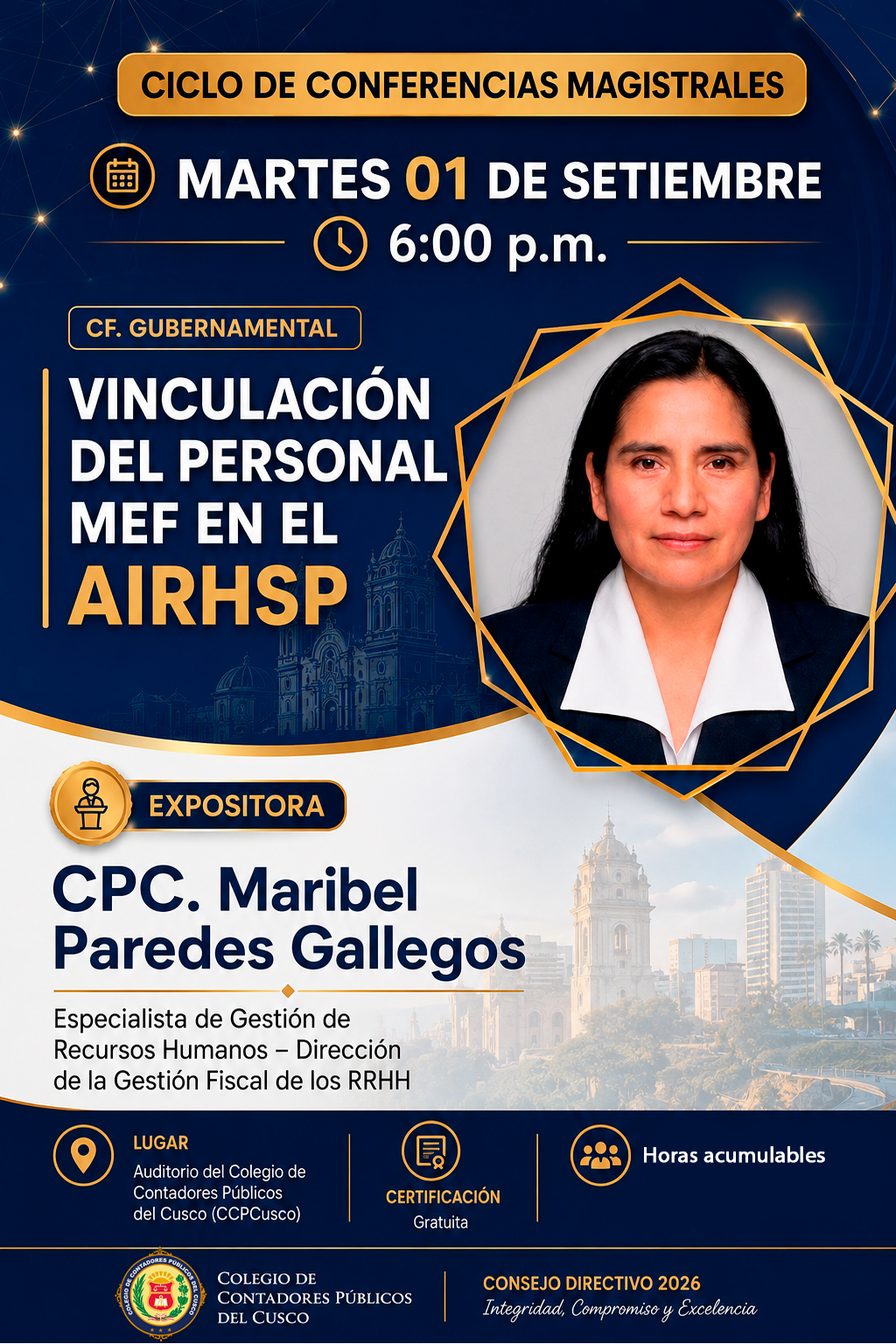 Flyer: “Vinculación del Personal MEF en el AIRHSP”