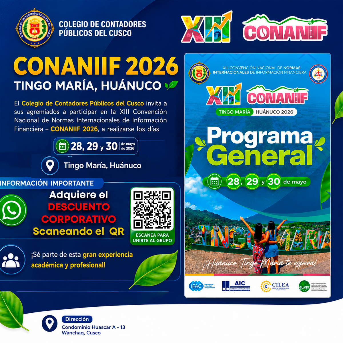 📢 CONANIIF 2026 – Tingo María, Huánuco 🌿