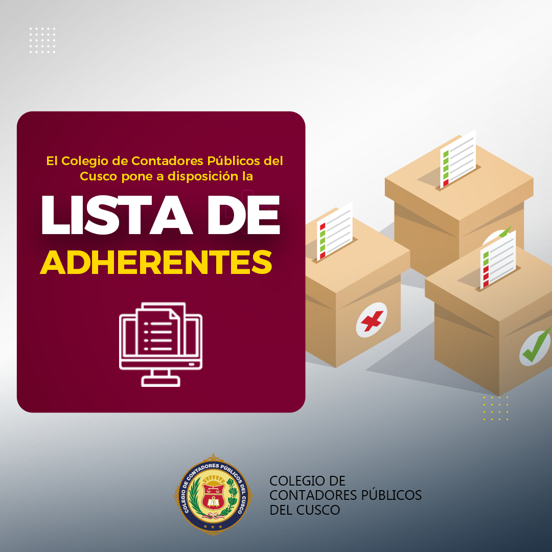 LISTA DE ADHERENTES – ELECCIONES 2025