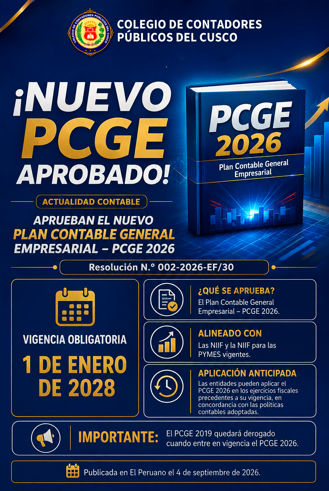 📢 ¡NUEVO PCGE APROBADO PCGE 2028: